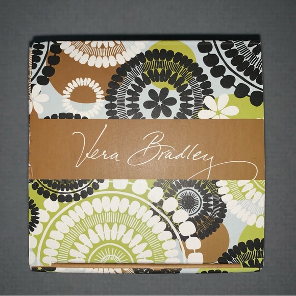 VERA BRADLEY Retired 2013 COCOA MOSS Brown Porcelain Mug Microwave DW Safe NIB - Picture 8 of 10